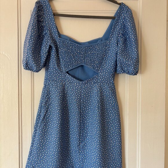 French Connection Blue Puff Sleeve Mini Dress (Size XS)
- Picture 6 of 9